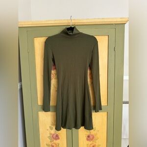 Reformation knit turtleneck mini dress